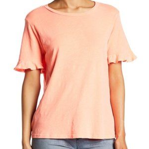 Anthropologie Sundry Ruffled Boxy Tee